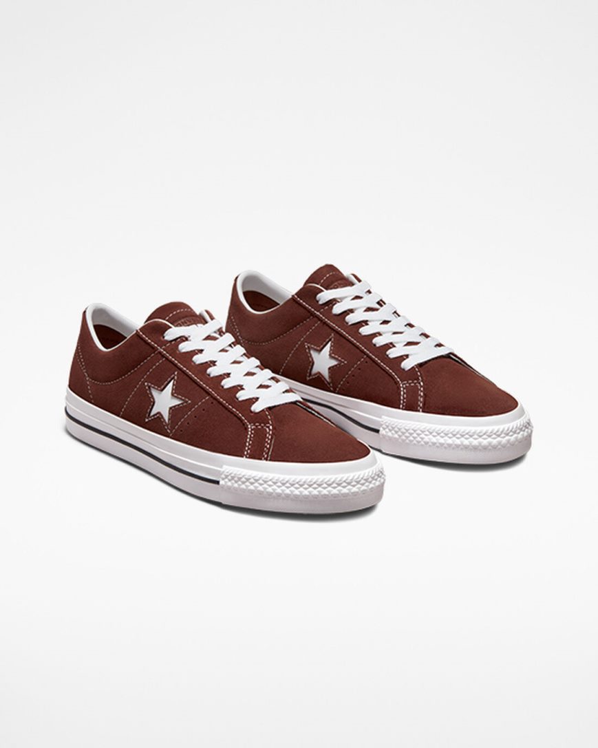 Skate Topanky Converse One Star Pro Damske Červené Biele Čierne | SK H11K5I9